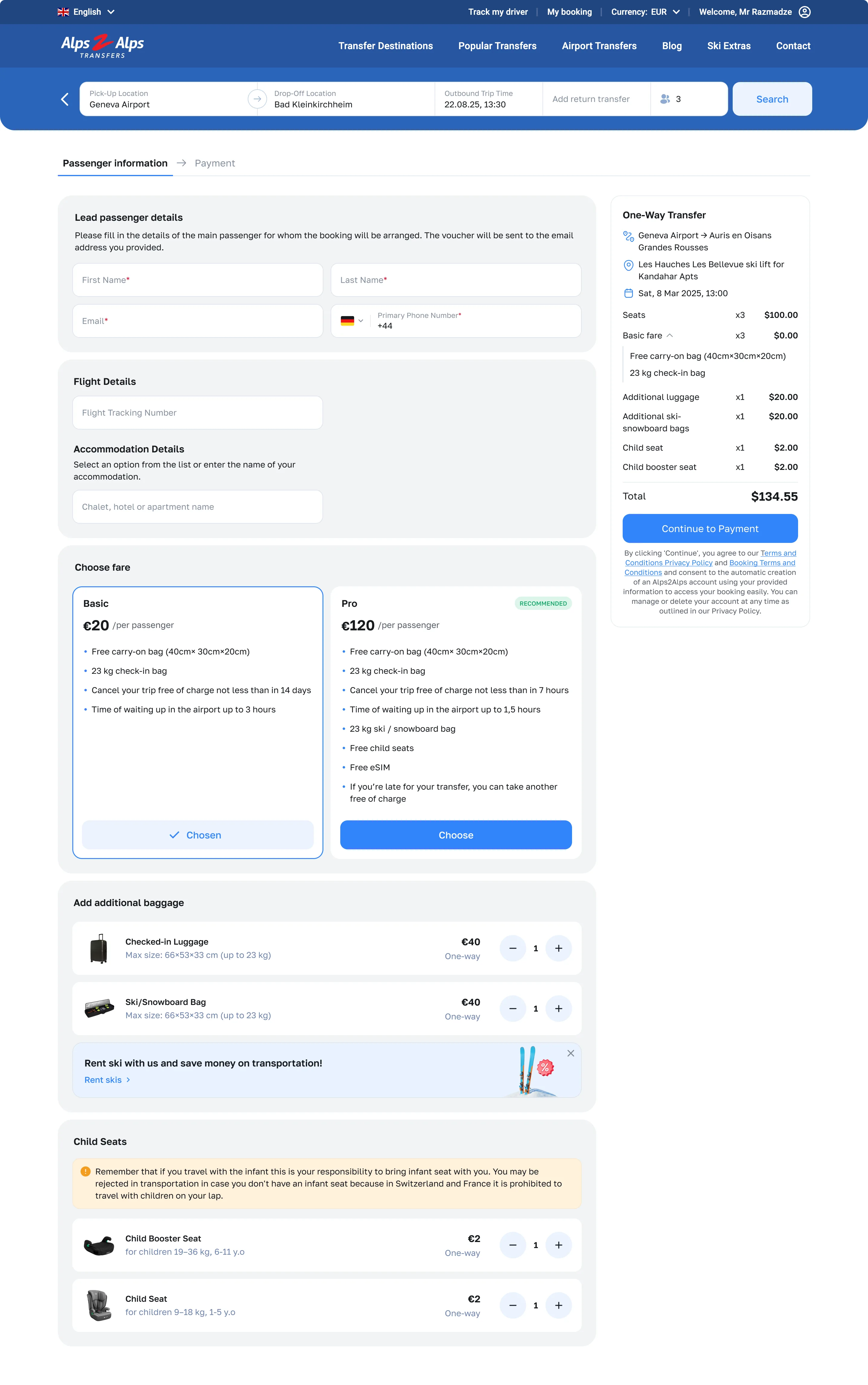 Shuttle passenger info, desktop — Alps2Alps